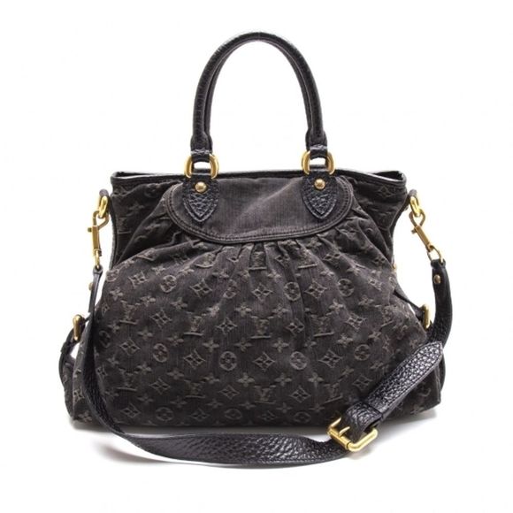 Louis Vuitton Neocavy MM 2 Way Shoulder Bag Black - Picture 1 of 16